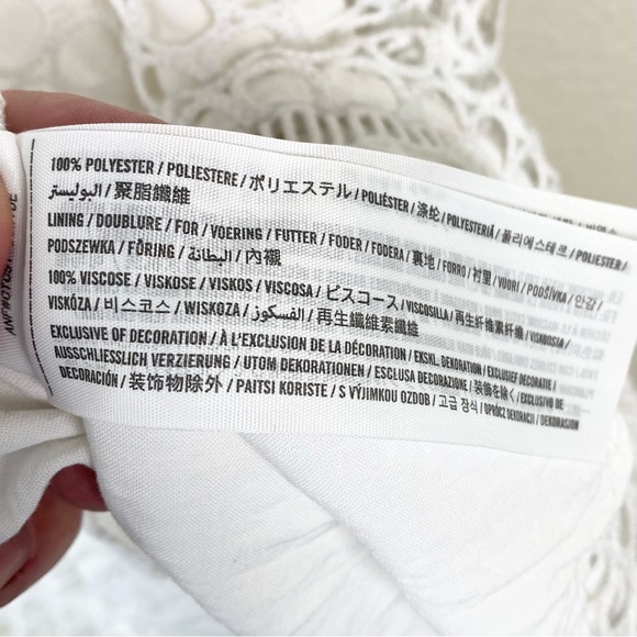 Abercrombie & Fitch White Lace Midi Dress S - Picture 11 of 14